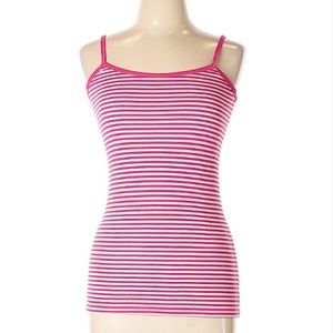 Michael Stars Pink/White Striped Camisole Tank- OSFM
